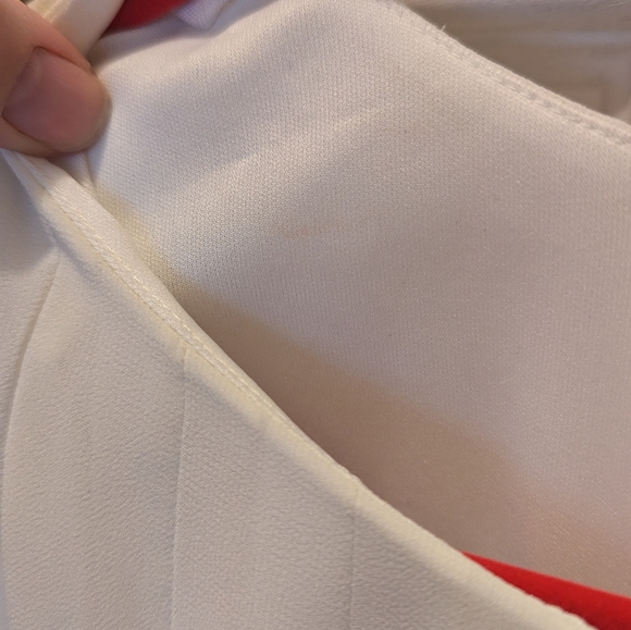 Emma & Michele Off White Pleated Dress Size 10 - Picture 5 of 12